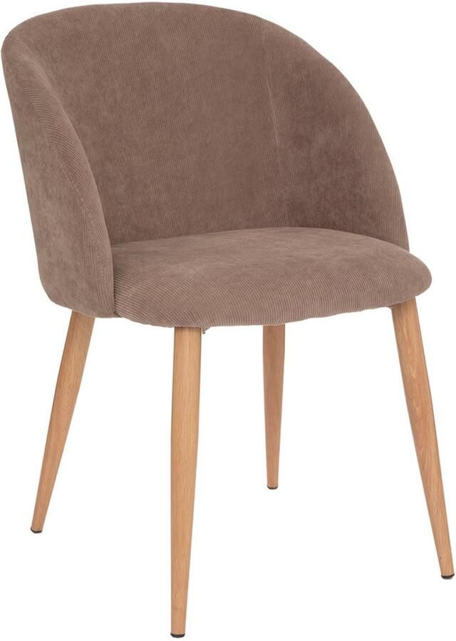 Ribstof Eetkamerstoel Royal Taupe