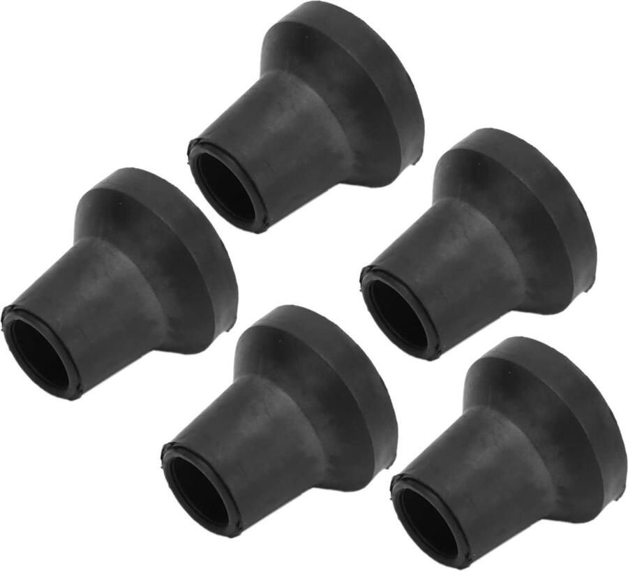 Imperiaal Riet & Kruk Tips Rubber Kruk Tips 5 Stuks Anti Slip Krukken Vervanging Tip Veilig Stabiele 14mm Zwarte Cane Vervanging Tips