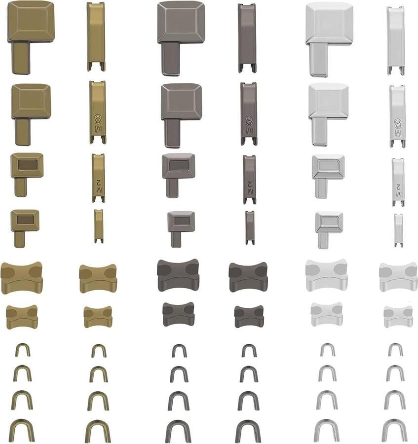 Rits Stoppen Reparatieset 60 Stuks Metalen Rits Sliders voor Jassen en Naaien 4 Maten Beschikbaar
