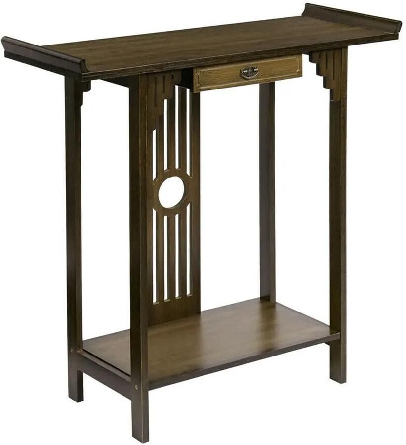 RM Store Bijzettafel Gangtafel Hal Woonkamer Slaapkamer Entree Bruin 53 x 29 x 83 cm