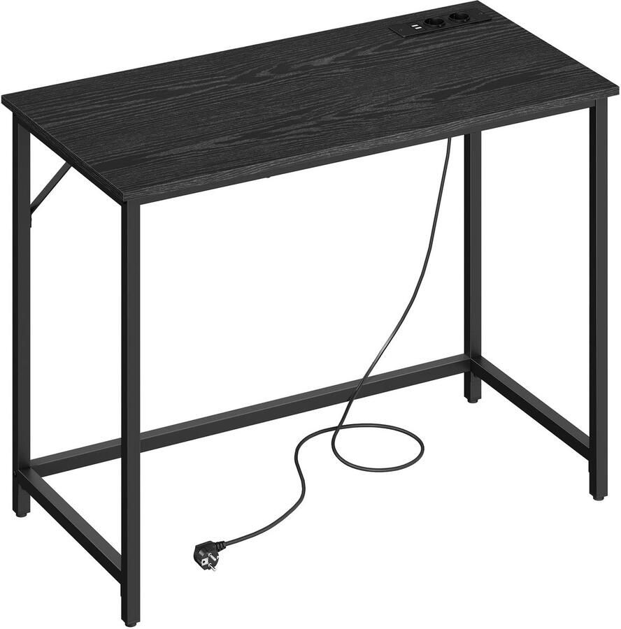 OOG Multifunctioneel Bureau LED verlichting 20 Kleuren Computer Tafel USB-poorten- Speeltafel Robuust Stalen Frame- Ingebouwde Stopcontacten 50x100x76cm Verstelbare Voeten Stabiel & Bescherm Stijlvol Werkplek Slaapkamer 10.4 kg Kantoor- Gaming-Sessie - Foto 2