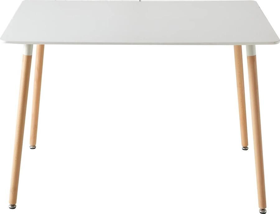 RM Store Modern Bureau Rechthoekig Bureau Nordic Stijl Design Eettafel Studeerbureau Houten Poten Salontafel Wit 110 CM