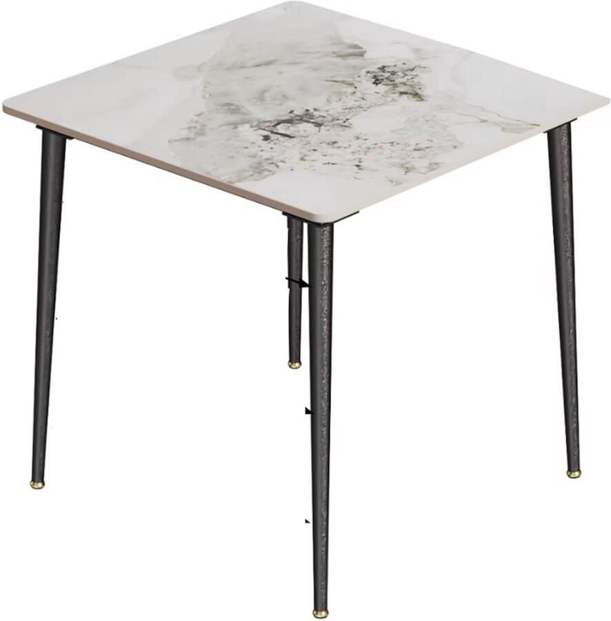 RM Store Moderne Eettafel Rechthoekige Tafel Tafelmeubilair Gesinterd Stenen Metalen Frame