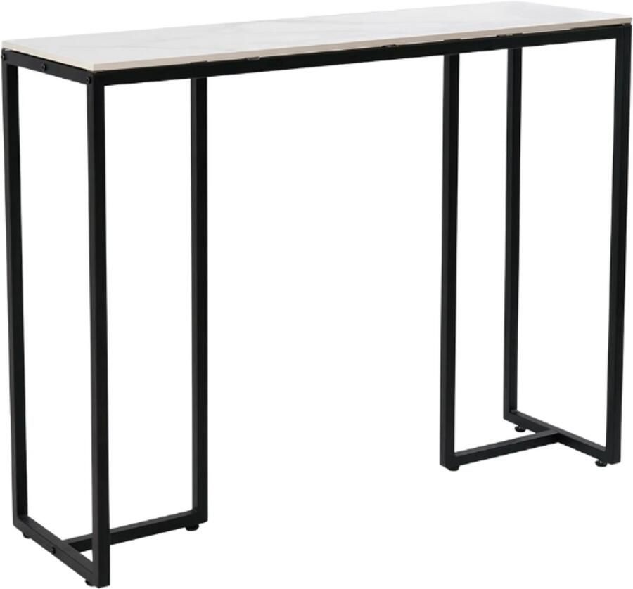RM Store Moderne Marmeren Tafel Luxe Woonkamer Tafel Luxe Salontafel Marmeren Ijzeren Luxe Meubel Bijzettafel Zwart Wit 78.5 CM Max. 30KG