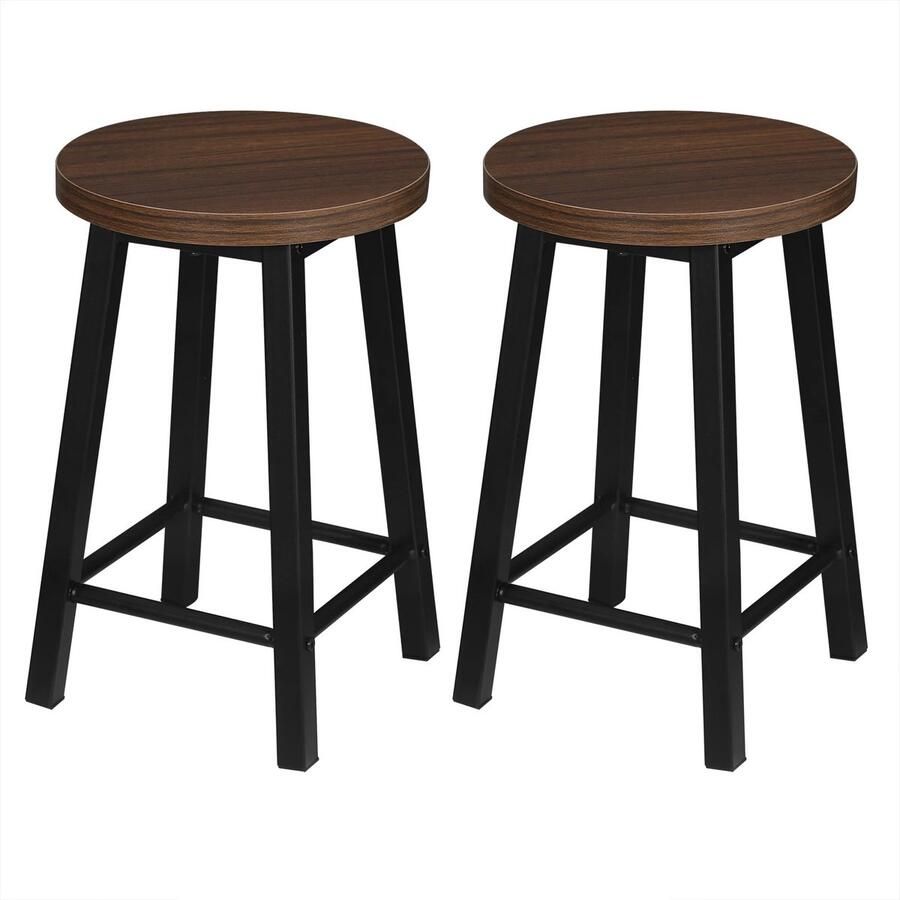 RM Store Set Van 2 Barkrukken Industriële Barkrukken Keukenstoelen Eetkamerstoelen Restaurant Woonkamer 30 x 30 x 45 cm