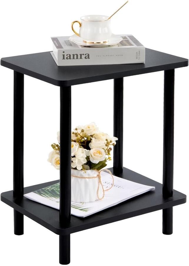 Robuuste bijzettafel Compact en veelzijdig 1 stuk MDF-hout