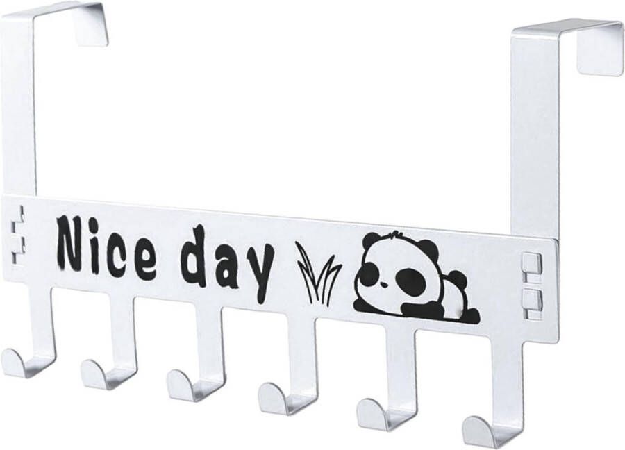 Robuuste deurkapstok met Nice Day letter deurhaak wit deurkapstok voor het ophangen van jas handdoek tas paraplu sleutels