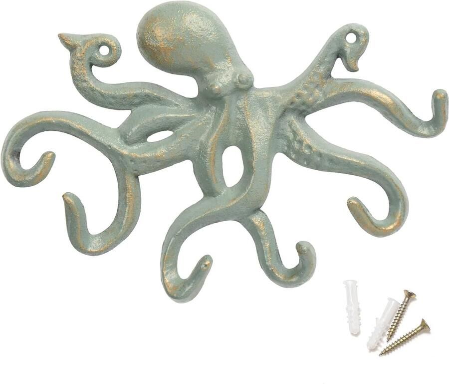 Robuuste kapstokhaken vintage decor 1 stuk gietijzer 225 x 165 mm
