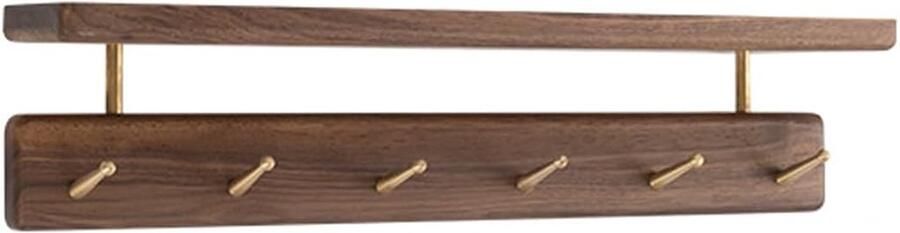 Robuuste wandkapstok Hoogwaardig hout 1 stuk