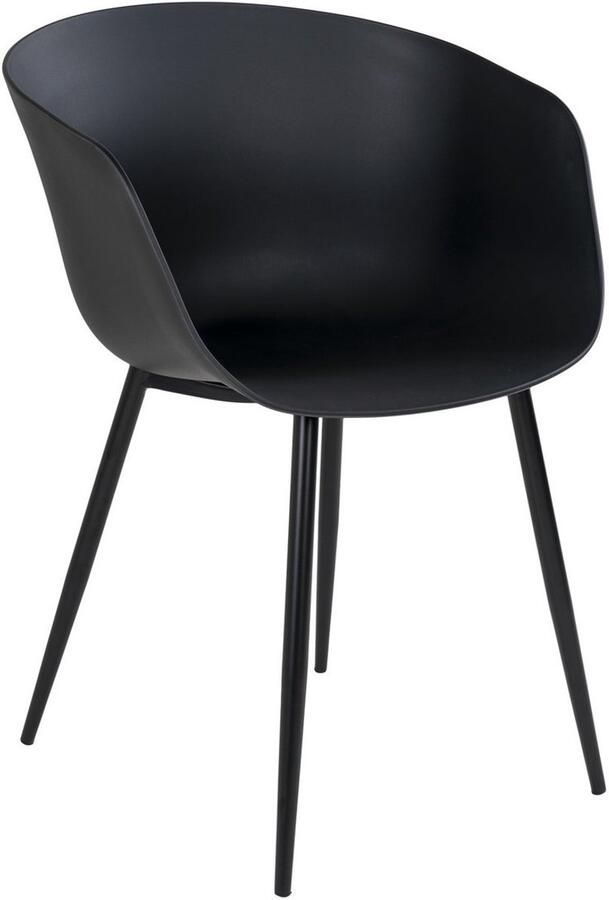 Roda Dining Chair Set Modern Stinging Stijlvolle zwarte stoelen Uitstekende ondersteuning 53x54.5x79 cm