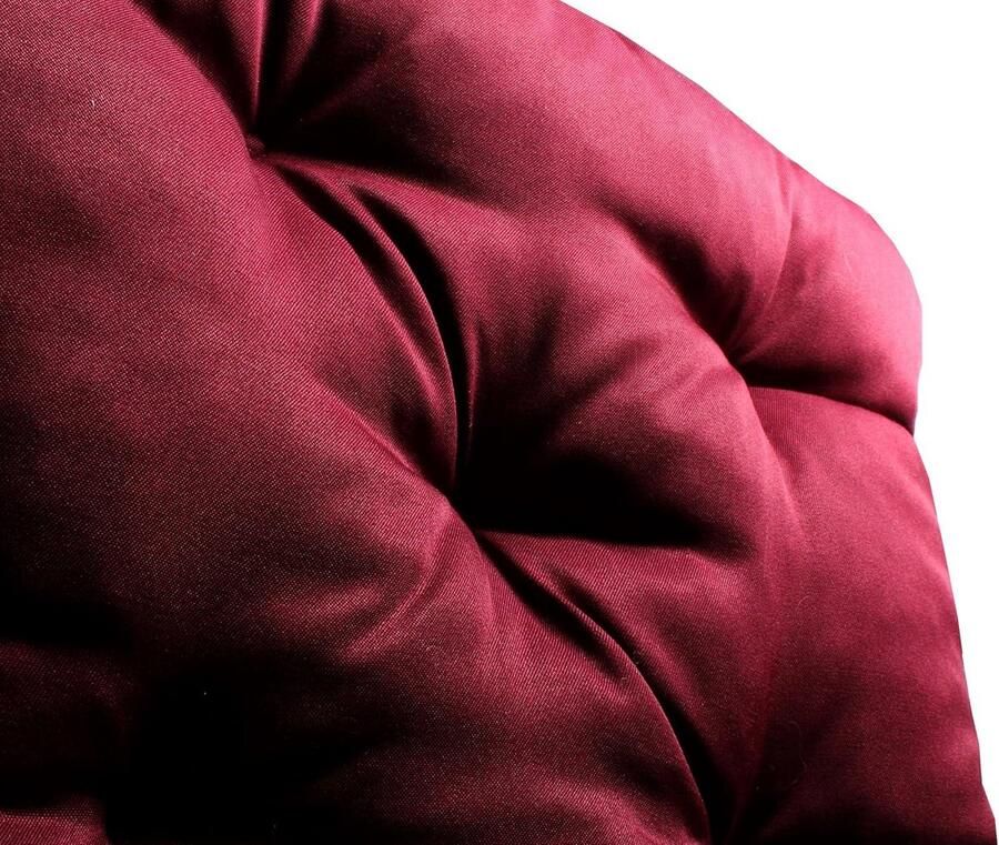 Pad voor 2-zits bank rood waterafstotend 120 x 50 x 10 cm