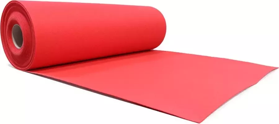 Rode loper 100 x 5000 cm 100% polyester 3 mm dikte