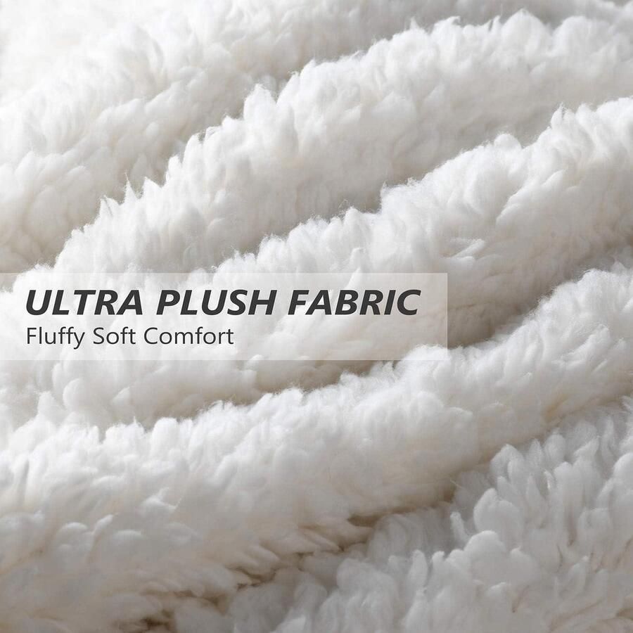 Rode Plaid Kerst Gooi TV Sherpa Deken 150 x 130 cm Super Zachte Warme Comfortabele Pluche Fleece Beddengoed Bank Cabine Decoratie