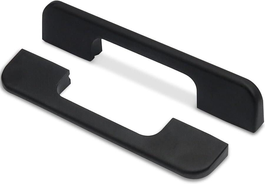 Roellgs Set of 6 Kitchen Cabinet Handles Matte Black 128mm Hole Spacing Kitchen Cabinet Hardware Drawer Handles (Black 96 Holes Spacing)