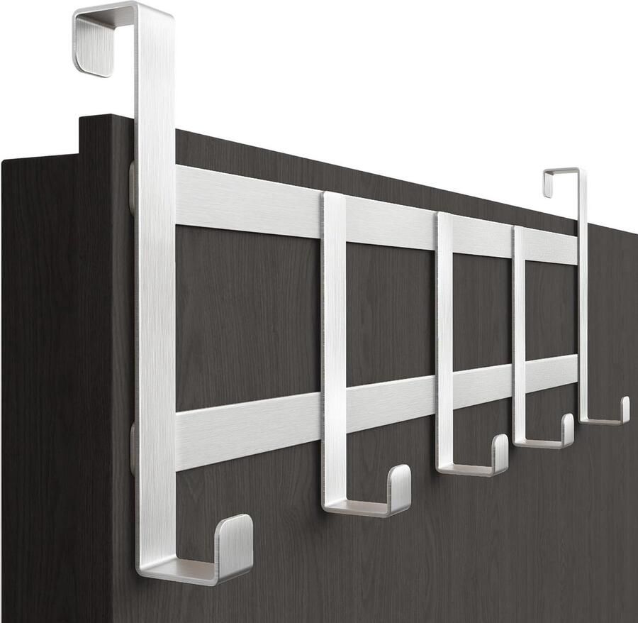 Roestvrij stalen deurkapstok om op te hangen ruimtebesparende kledinghaken universele deurhakenlijst stabiele deurhaken