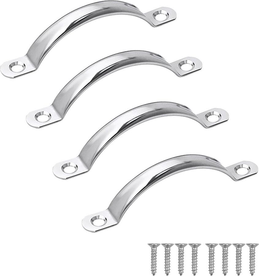 Roestvrij Stalen Kastgrepen 4 Stuks Duurzaam Modern Design
