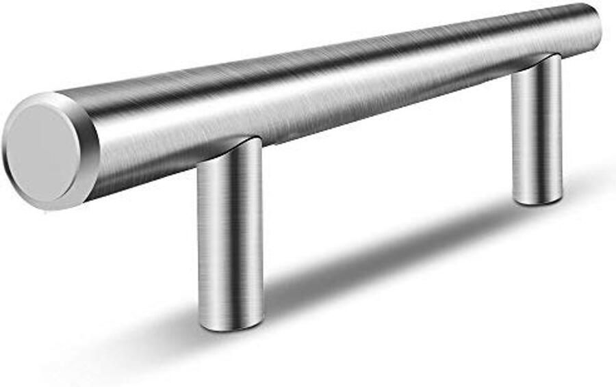 Roestvrij Stalen T-Bar Handvat Trekknoppen voor Keukenkasten en Laden Modern Europees Ontwerp