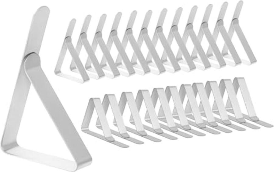 Roestvrij Stalen Tafelkleedklem Winddicht en Ideaal voor Picknick en Feestjes