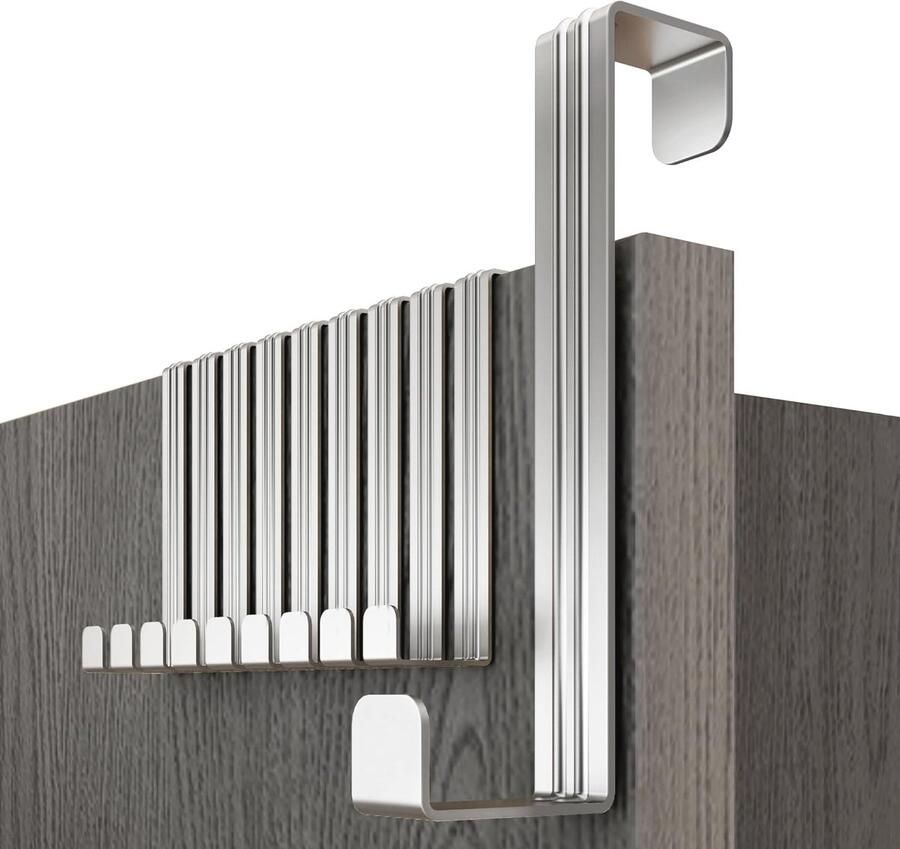 Roestvrijstalen Deurhaken Set 10 Kledinghaken voor Optimaal Opbergen