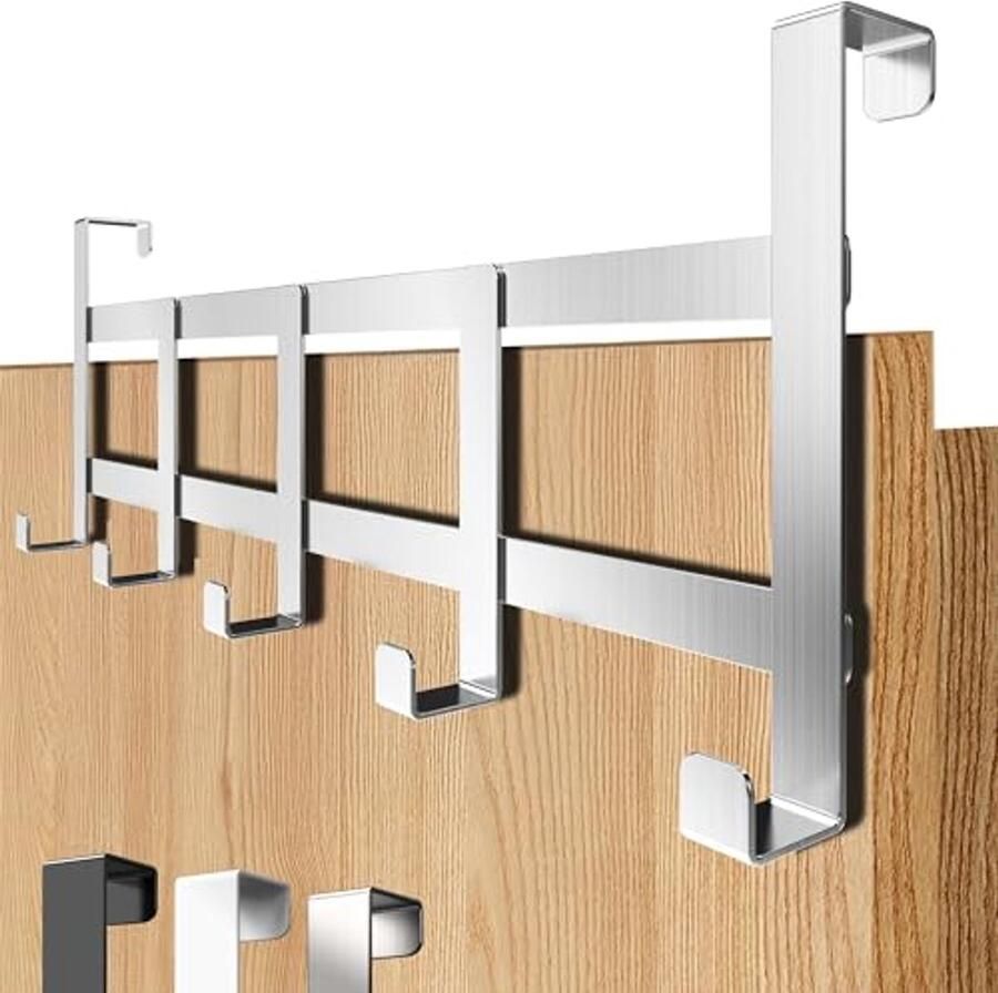 Roestvrijstalen Deurkapstok Universele Kledinghaken voor Efficiënte Opberging