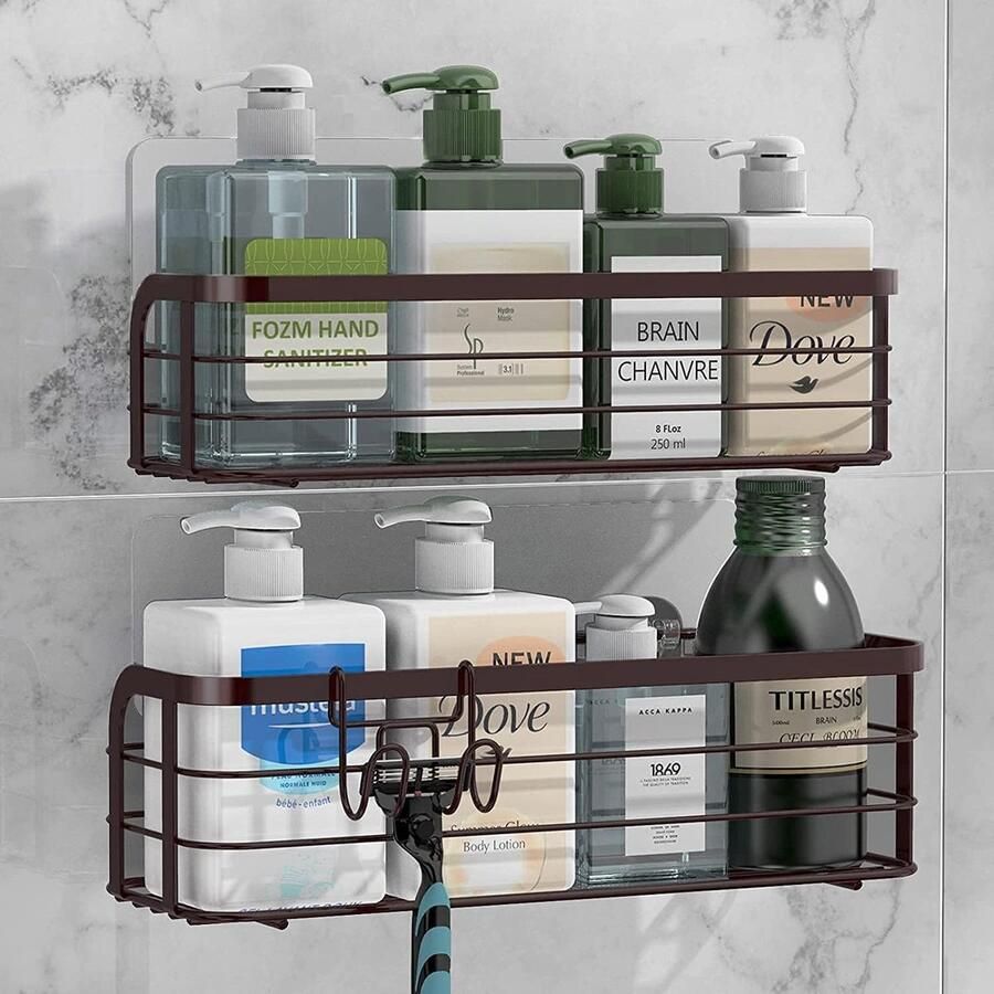 Roestvrijstalen douchemand 2-pack multifunctioneel duurzaam