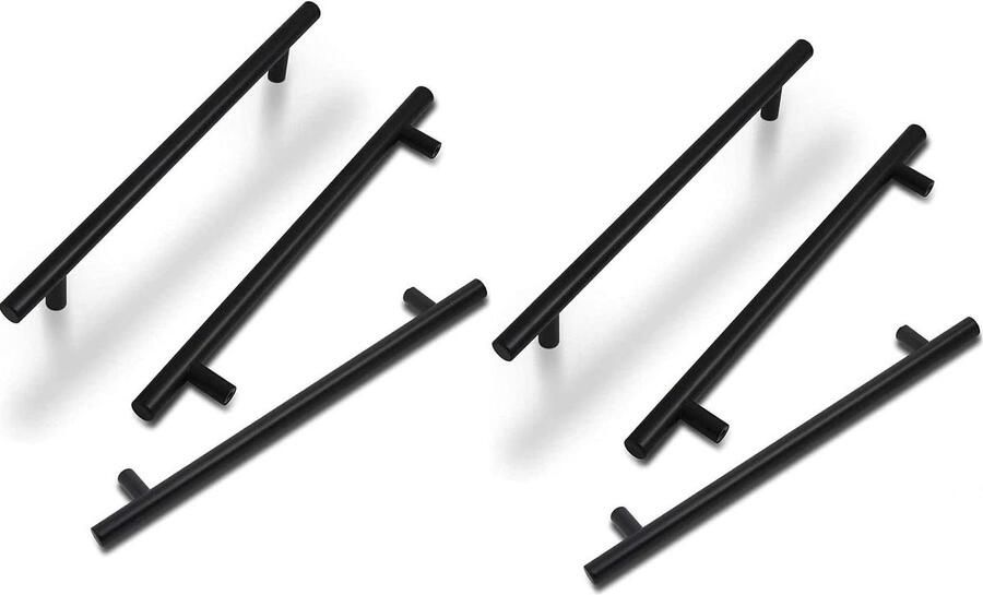 Roestvrijstalen handgrepen 192 mm boorgatafstand voor kast kastlade kledingkast 6 stuks