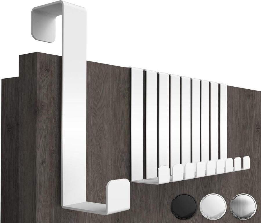 Roestvrijstalen kapstokhaken ruimtebesparend set van 10