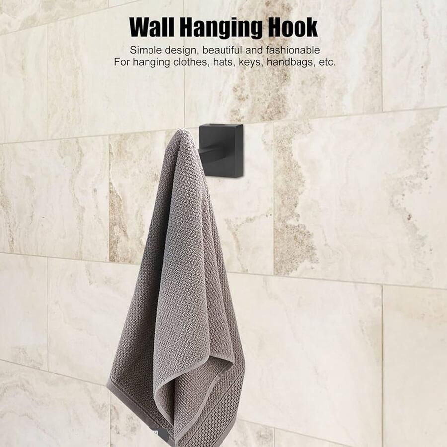 Roestvrijstalen Kapstokken Wandgemonteerde Hoofdtelefoonhouder Set van 3