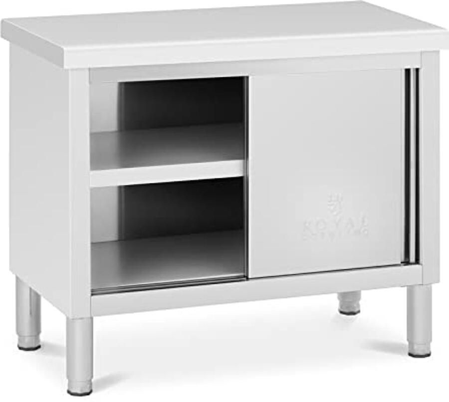 Roestvrijstalen Keukenwerkkast 100 x 50 cm met Hoge Draagkracht