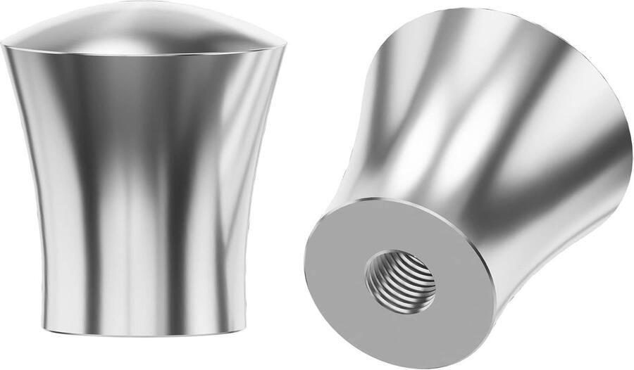 Roestvrijstalen ladeknoppen 8 stuks zilver hoogwaardige kwaliteit