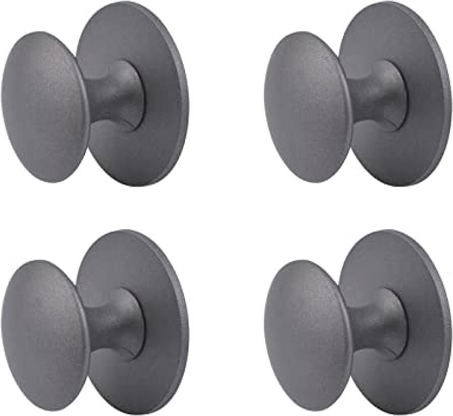 Roestvrijstalen ladeknoppen voor kastdeuren en lades Zelfklevend en eenvoudig te installeren 4 stuks in sterrenhemel grijs