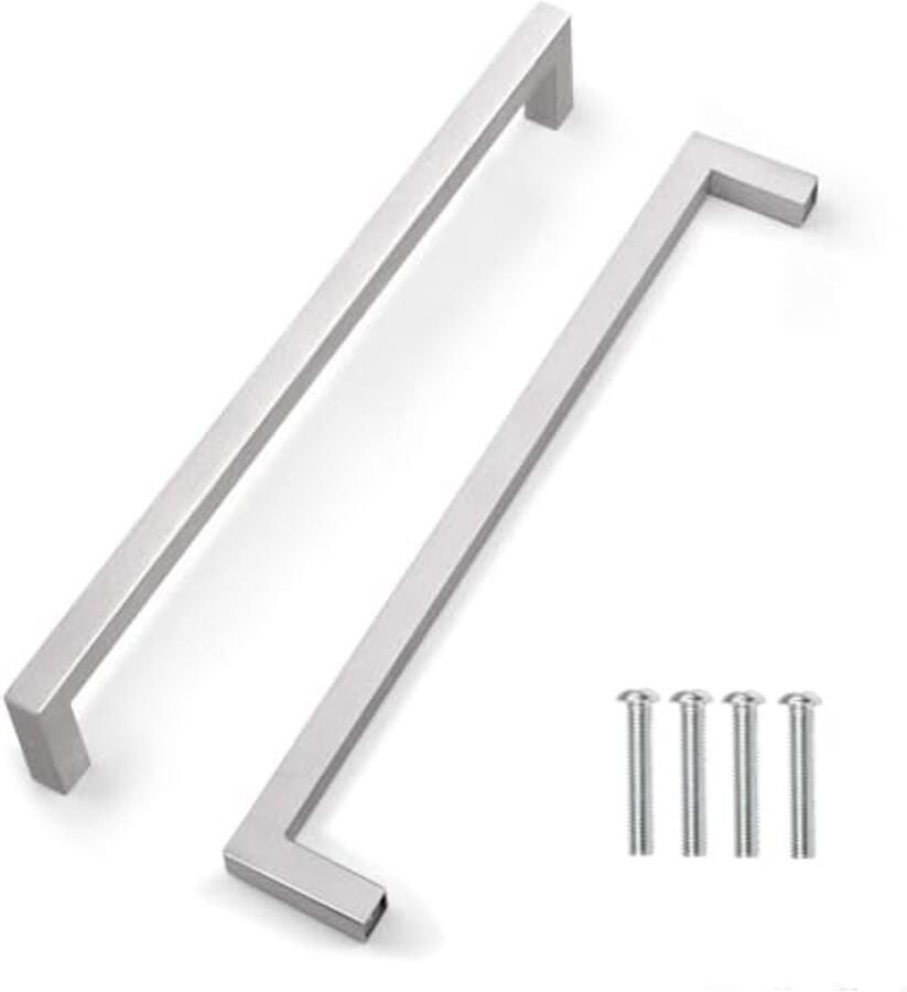 Roestvrijstalen Meubelgrepen 288 mm Kastdeurknoppen Zilver (2 Stuks)