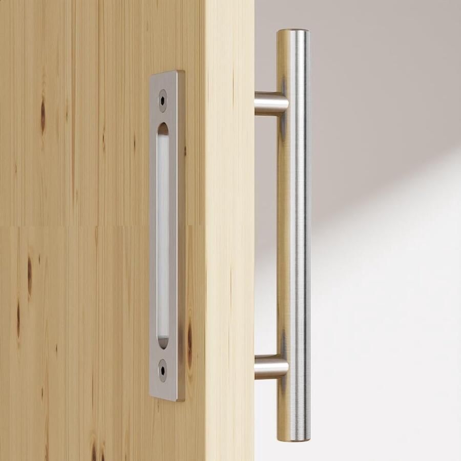 Roestvrijstalen schuifdeurgreep 24 cm zilverkleur 1 stuk