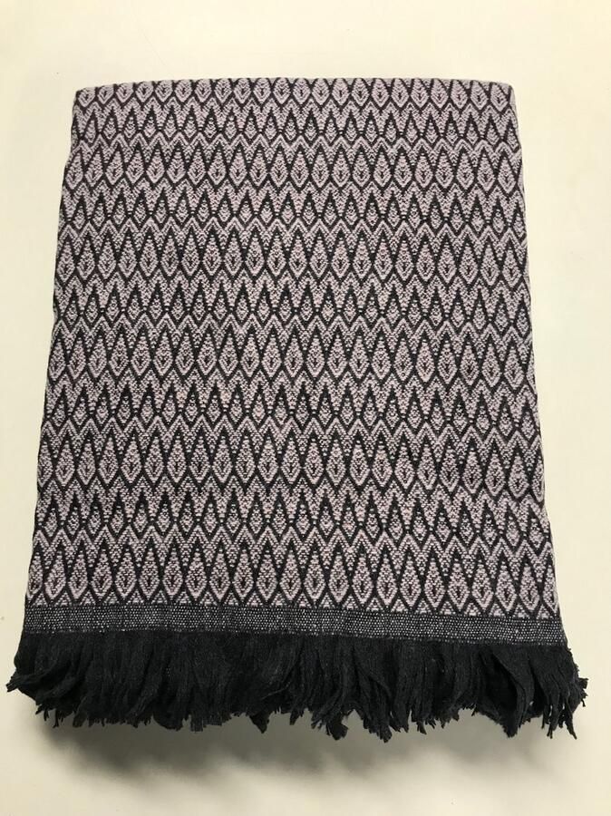 Romana s Plaid Luxury Plaid voor op de Bank Bed of Woonkamer Stijlvolle Woondecoratie 200cm x 230cm Lichtroze Cedar