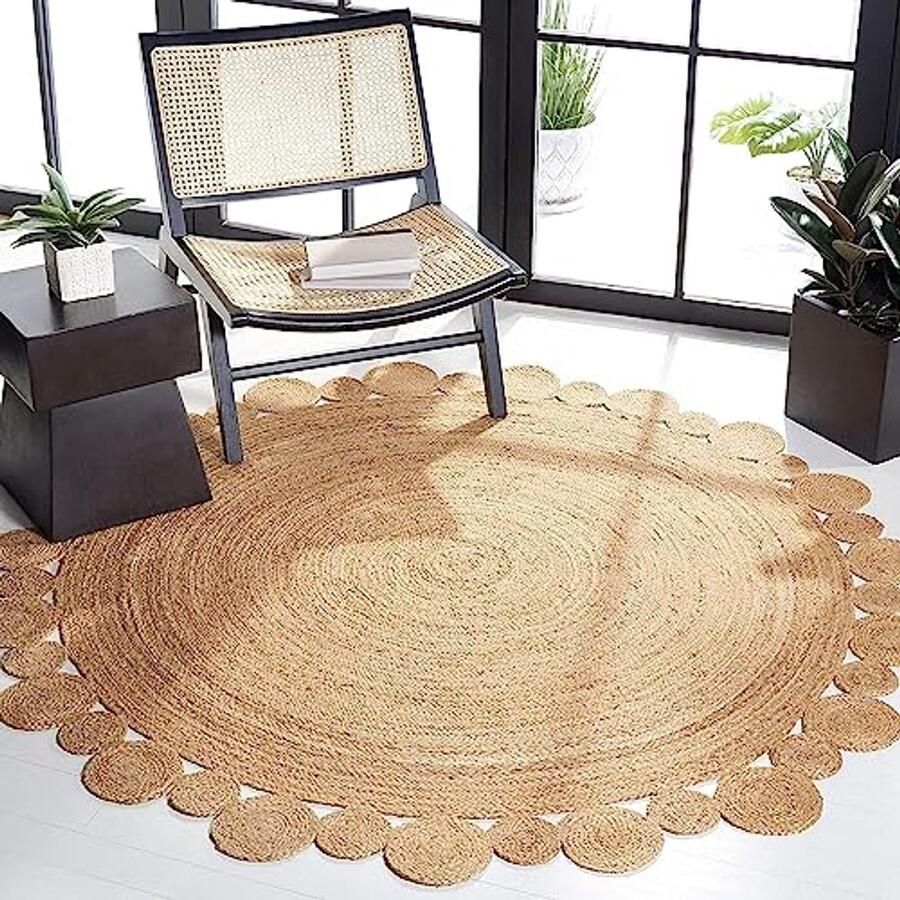 Rond Jute Vloerkleed voor Boho Interieur Duurzaam en Milieuvriendelijk