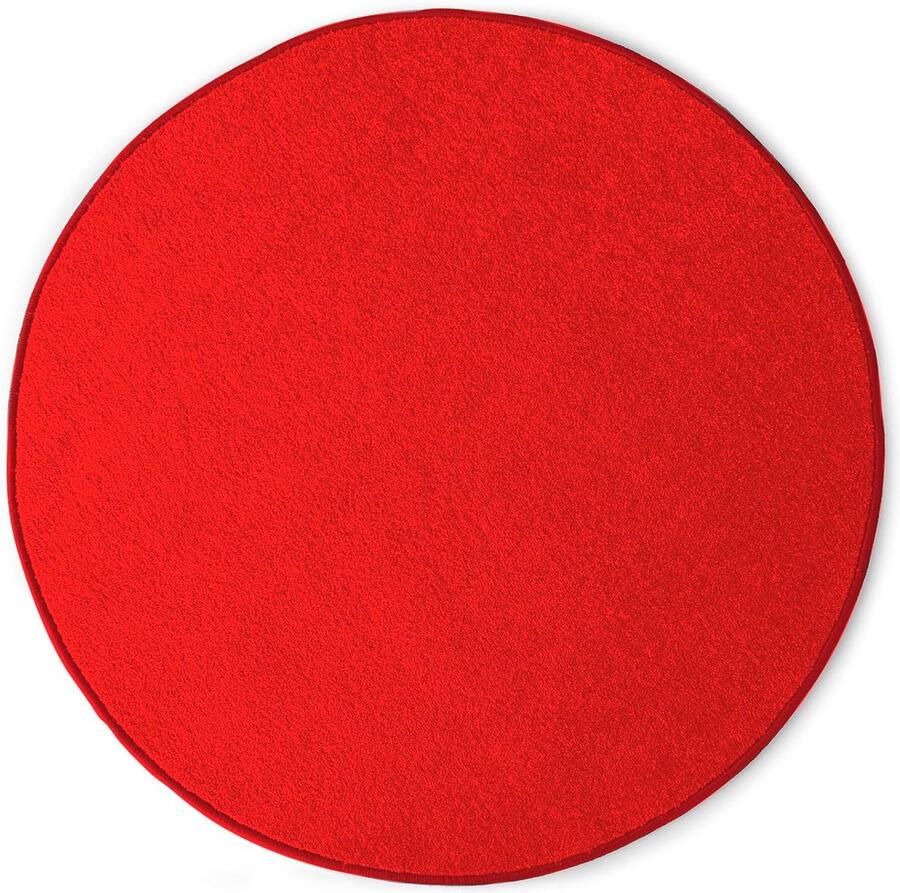 Rond kindertapijt 180 cm modern roestvrij velours laagpolig speeltapijt voor kinderkamer