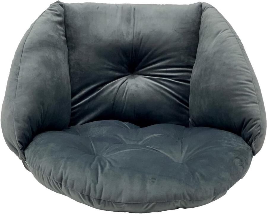 Rond Kussen voor Hangstoel Schommelkussen in Antraciet Comfortabel en Duurzaam