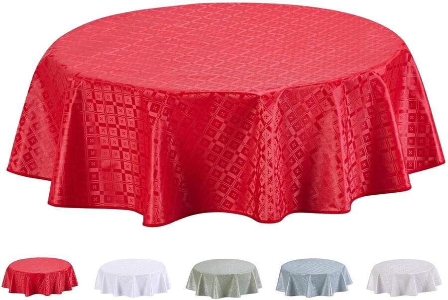 Rond PVC tafelkleed afwasbaar en waterdicht 140 cm