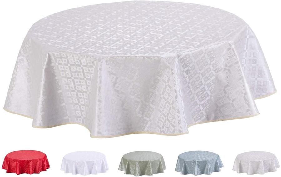 Rond PVC tafelkleed waterdicht en afwasbaar 155 cm