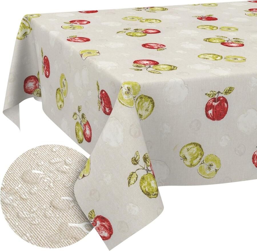 Rond Tafelkleed Afwasbaar Tafellinnen 1 stuk 120 cm Katoen Polyester