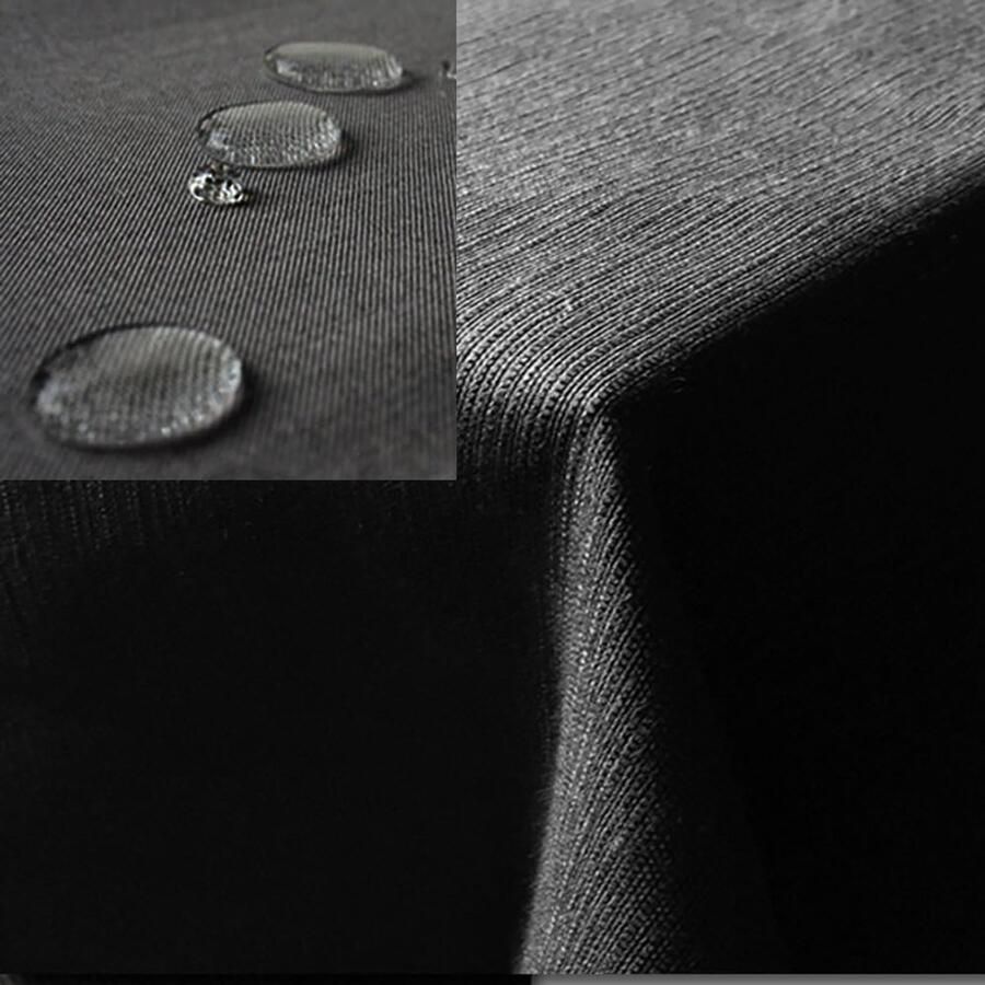 Rond tafelkleed afwasbaar Vuil- en waterafstotend Ø180 cm Antraciet