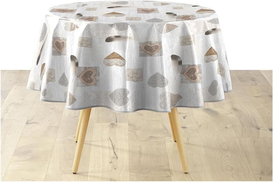 Rond tafelkleed Delicia 160 cm PVC onderhoudsvriendelijk