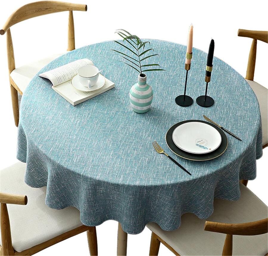 Rond Tafelkleed Elegant en Duurzaam 1 stuk 100% Katoen Ø 160 cm