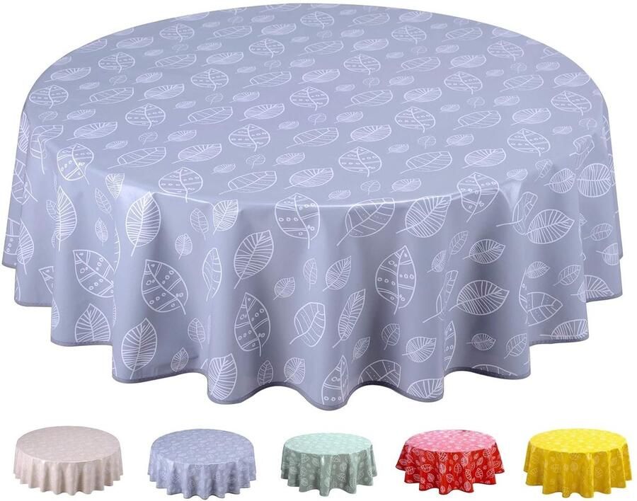 Rond tafelkleed van tafelzeil onderhoudsvriendelijk 140 cm