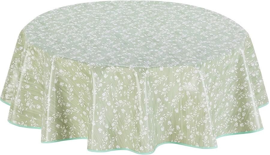 Rond tafelkleed veeg schoon 140 cm geschikt voor binnen en buiten