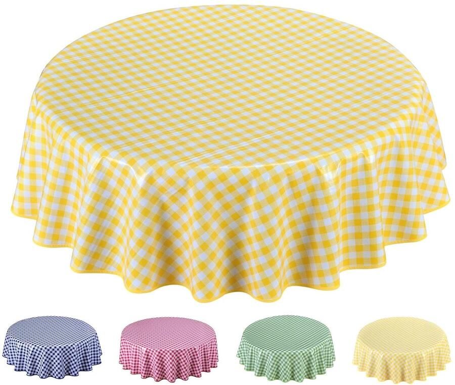 Rond tafelkleed veeg schoon 140 cm