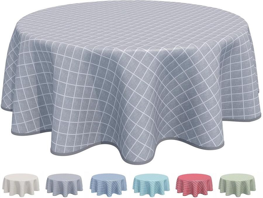 Rond tafelkleed veeg schoon 160 cm geschikt voor binnen en buiten