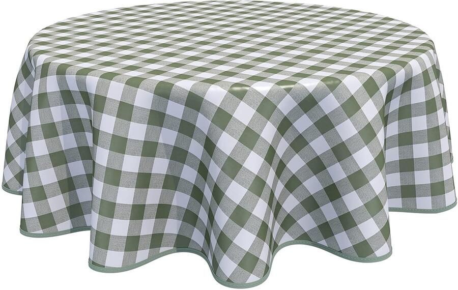 Rond tafelkleed veeg schoon 160cm geschikt voor binnen en buiten