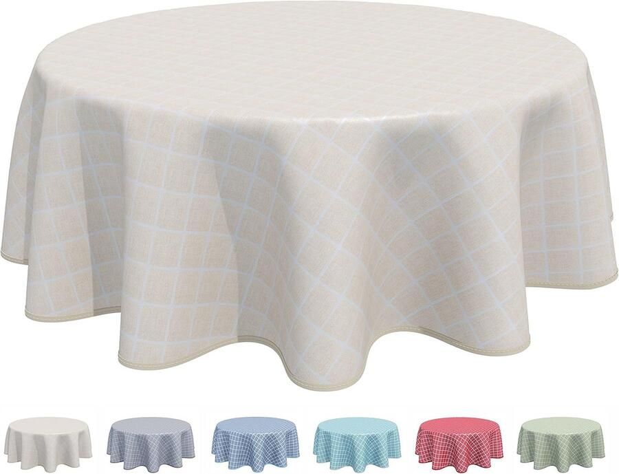 Rond tafelzeil 160 cm Beige PVC