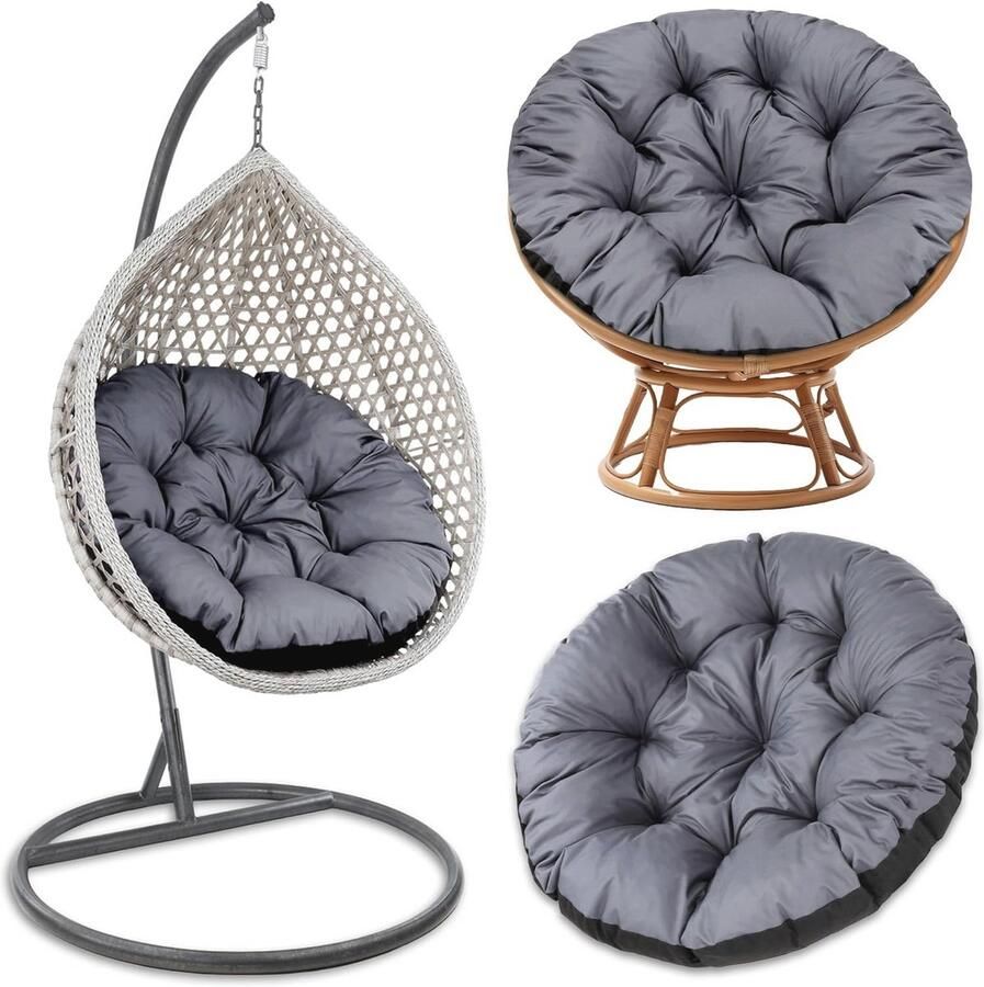 Rond Zitkussen voor Hangstoelen Comfortabel en Waterafstotend Kussen voor Binnen en Buiten